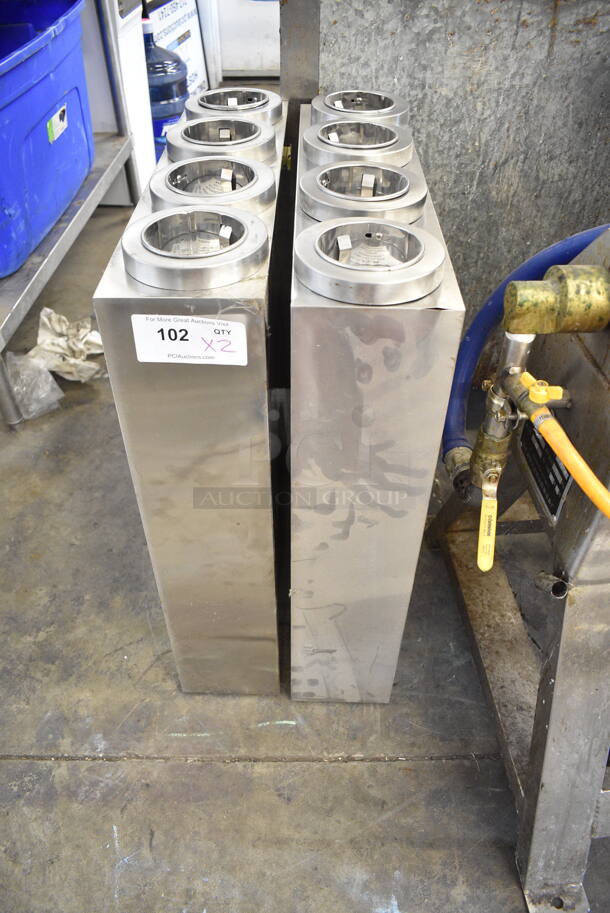 2 Dispense-Rite ADJ-31 Stainless Steel 4 Well Cup Dispenser. 2 Times Your Bid! - Image 4 of 7