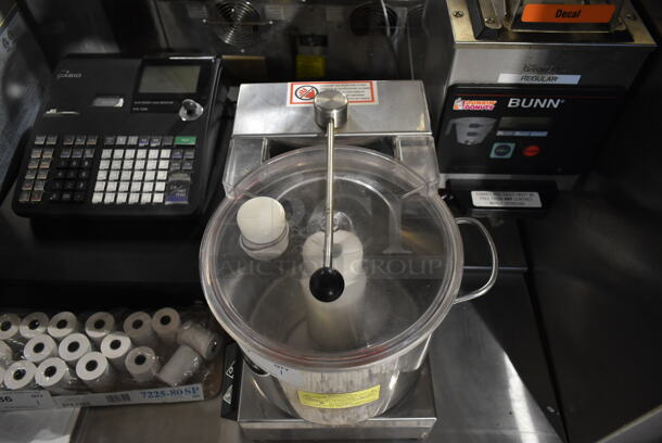 Stainless Steel Commercial Countertop Food Processor w/ S Blade. 115 Volts, 1 Phase. Tested and Working! - Image 5 of 8