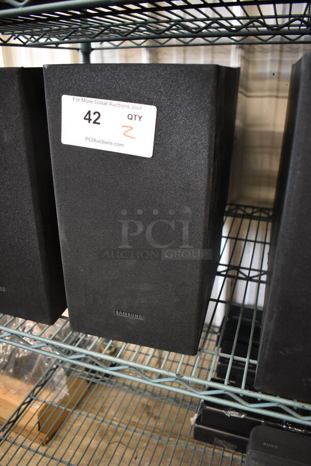 2 Samsung PS-WR45BB Subwoofer Speakers. 7x11x13.5. 2 Times Your Bid! - Image 2 of 5