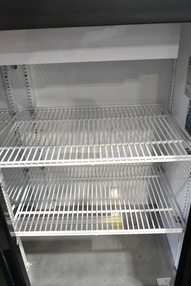 2019 True GDM-41SL-48-HC-LD Metal Commercial 2 Door Reach In Cooler Merchandiser w/ Poly Coated Racks. 115 Volts, 1 Phase. Tested and Working! - Image 3 of 4