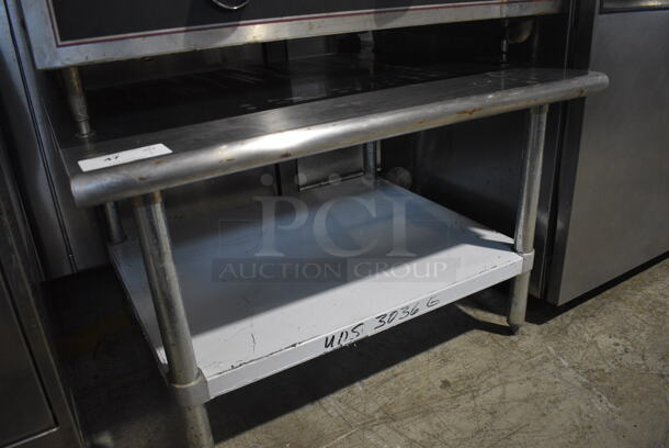 Stainless Steel Commercial Equipment Stand w/ Metal Under Shelf. 36x30x23.5 - Image 2 of 3