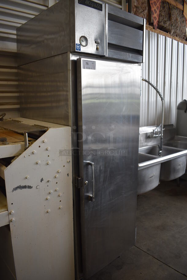 Migali Model R-24-ST Stainless Steel Commercial Single Door Reach In Cooler. 115 Volts, 1 Phase. 25x33x79. Tested and Powers On But Does Not Get Cold. - Image 2 of 6