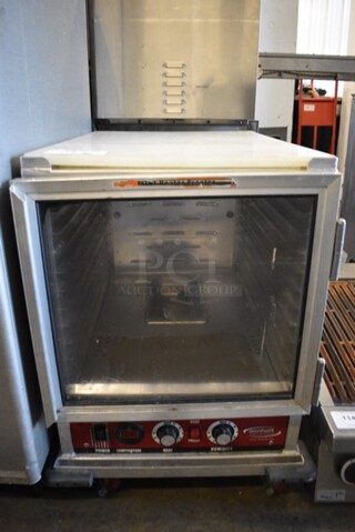 Winholt Model NHPL-1810 Stainless Steel Commercial Undercounter Non-Insulated Heater Proofer Cabinet on Commercial Casters. 120 Volts, 1 Phase. 23x33x31. Tested and Working!