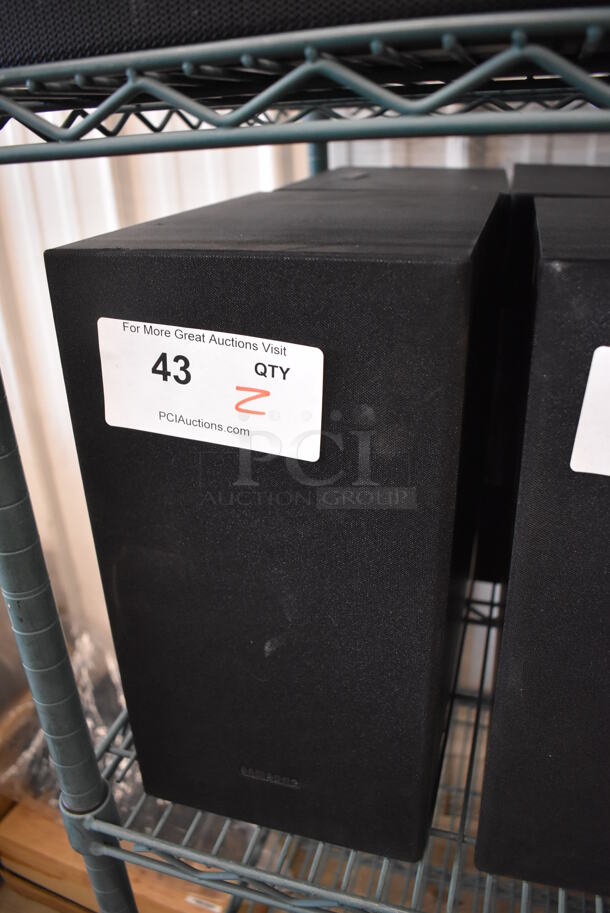 2 Samsung PS-WR45BB Subwoofer Speakers. 7x11x13.5. 2 Times Your Bid! - Image 3 of 5