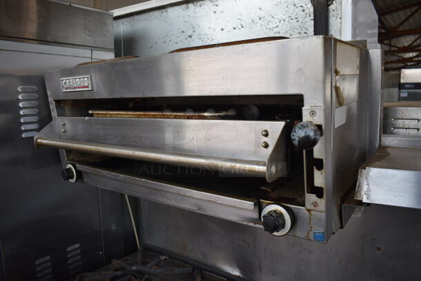 Garland Stainless Steel Commercial Natural Gas Powered 10 Burner Range w/ 2 Ovens, Cheese Melter, Over Shelf and Back Splash. 60x33x68 - Image 8 of 8