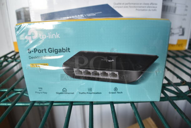 3 Various BRAND NEW IN BOX! Items; TP Link 5 Port Gigabit Desktop Switch, Netgear 8 Port Gigabit Ethernet Unmanaged Switch and Netgear 16 Port Gigabit Ethernet Switch. 3 Times Your Bid! - Image 2 of 4
