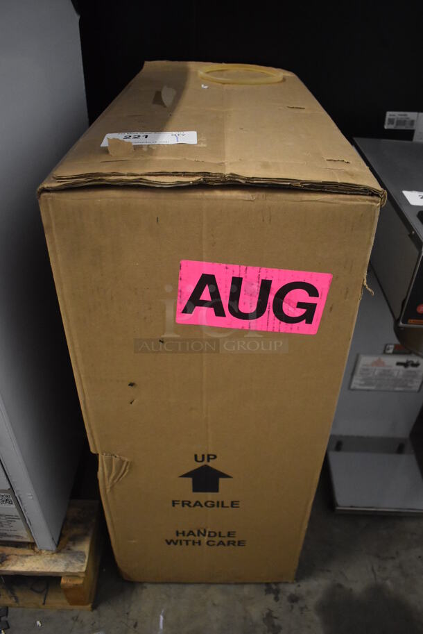 BRAND NEW IN BOX! Grindmaster B-SAP Stainless Steel Commercial Countertop Coffee Machine w/ Hot Water Dispenser, Metal Brew Basket and Poly Pitcher. 120 Volts, 1 Phase. 8.5x20x27. Tested and Working! - Image 2 of 8