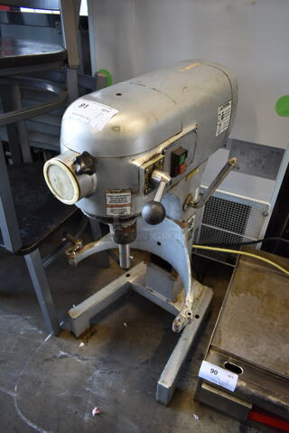 Hebvest SM30HD/7301 Metal Commercial Countertop Planetary Dough Mixer. 110 Volts, 1 Phase. Tested and Working!