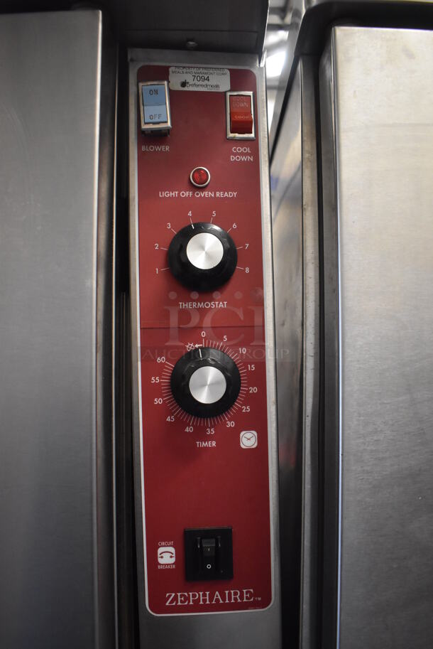 2 Blodgett ENERGY STAR Stainless Steel Commercial Electric Powered Full Size Convection Oven w/ Solid Doors and Thermostatic Controls. 208-240 Volts, 3 Phase. 38x40x71.5. 2 Times Your Bid! - Image 6 of 9