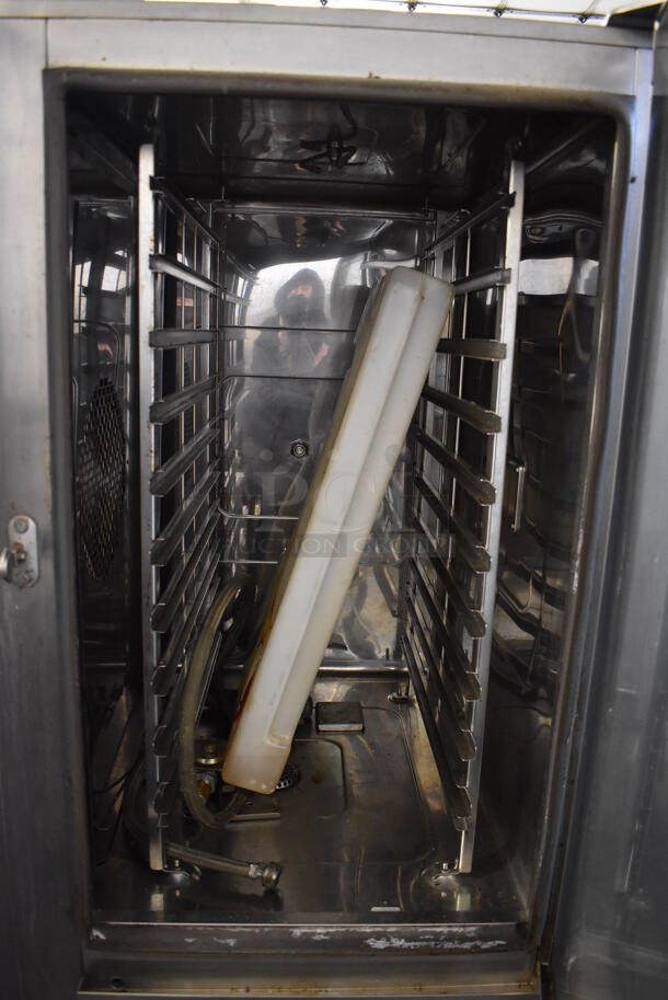 Henny Penny LCB-10 Stainless Steel Commercial Natural Gas Powered Combi Convection Oven on Equipment Stand. 35x31x71 - Image 5 of 7