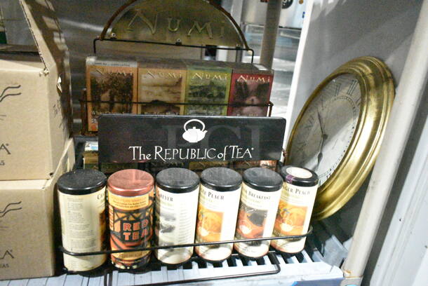 ALL ONE MONEY! Metro Shelf Lot of Various Items Including Clear Poly Merchandisers, Air Pot, Candy Jars and Pitchers. Does Not Include Shelving Unit.  - Image 12 of 12