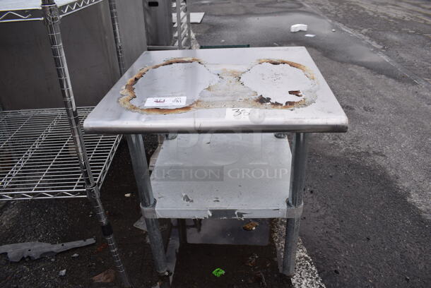 Stainless Steel Commercial Equipment Stand w/ Under Shelf. 24x24x26 - Image 2 of 4