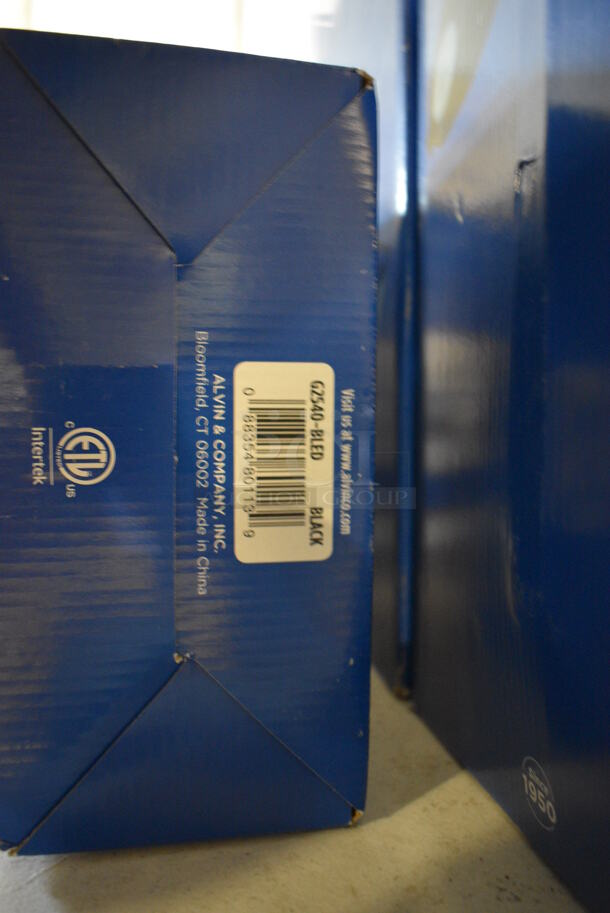 5 BRAND NEW IN BOX! Alvin G2540-BLED Black Swing Arm LED Lamps. 5 Times Your Bid! - Image 3 of 3