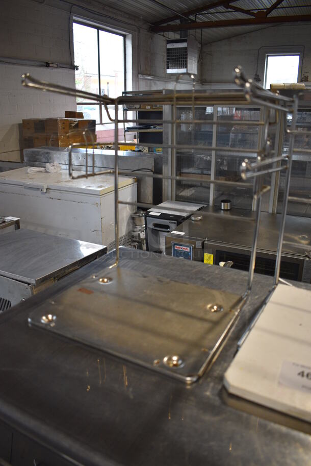 2 Metal Countertop Shopping Bag Racks. 12x13x15. 2 Times Your Bid! - Image 3 of 3