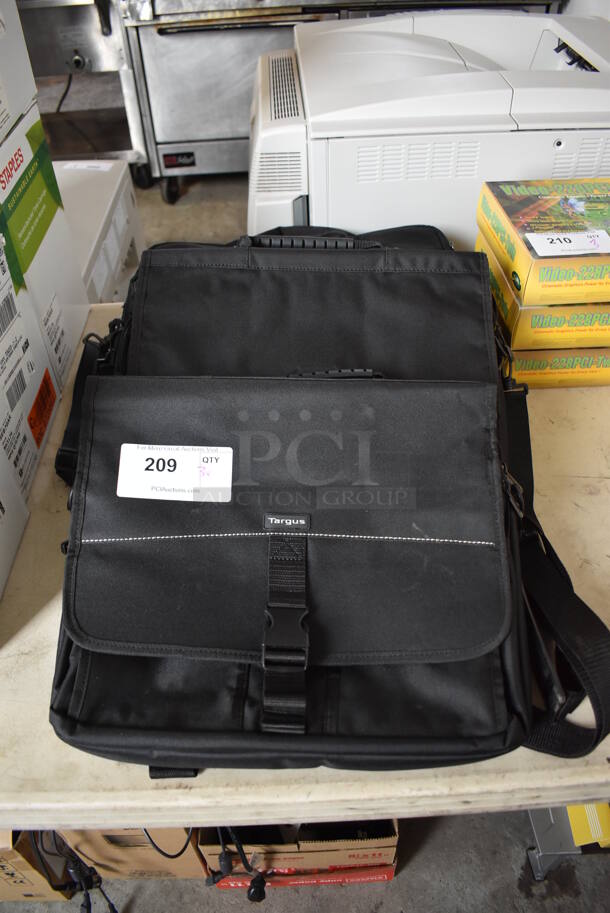 3 Black Soft Laptop Cases. Includes 16x13x2.5, 18x14x4.5. 3 Times Your Bid! - Image 1 of 12