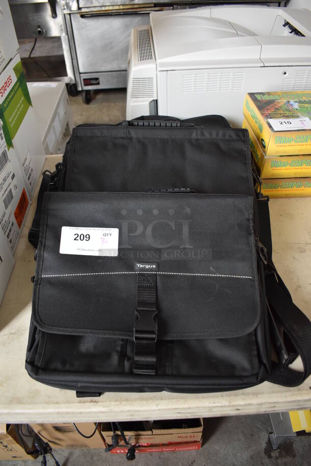 3 Black Soft Laptop Cases. Includes 16x13x2.5, 18x14x4.5. 3 Times Your Bid!