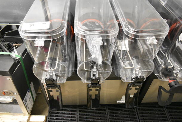 BRAND NEW SCRATCH AND DENT! Narvon 378RBD3G3 Stainless Steel Triple 3 Gallon Bowl Refrigerated Beverage Dispenser. 115 Volts, 1 Phase. Tested and Working! - Image 6 of 9