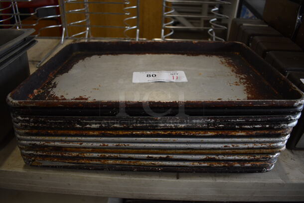 11 Metal Half Size Baking Pans. 13x18x1. 11 Times Your Bid! - Image 3 of 3