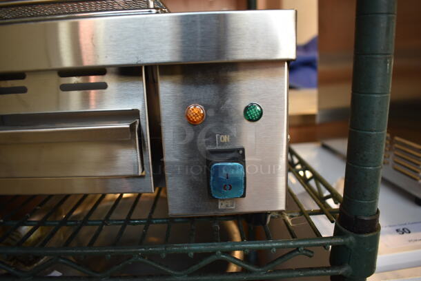 BRAND NEW! 2022 IBG-18 Stainless Steel Commercial Countertop BBQ Barbecue Grill. 110 Volts, 1 Phase. Tested and Working! - Image 2 of 8