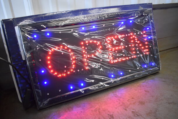 BRAND NEW IN BOX! Closed Open Light Up Sign. 19x1x10 - Image 6 of 8