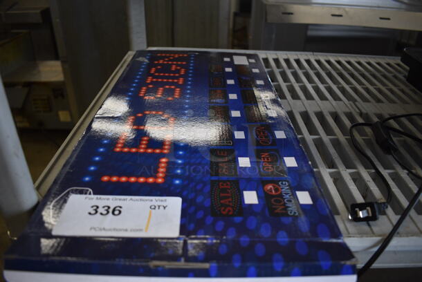 BRAND NEW IN BOX! Closed Open Light Up Sign. 19x1x10 - Image 8 of 8