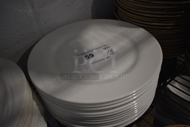 13 White Ceramic Plates. 11x11x1. 13 Times Your Bid! - Image 2 of 3