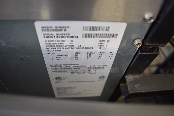 Ice O Matic Model HISU050FA Stainless Steel Commercial Self Contained Ice Machine. 115 Volts, 1 Phase. 15x24x38 - Image 6 of 6