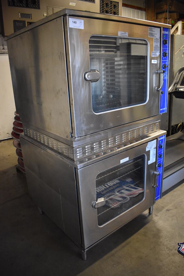 2 Cleveland AE 22 TX Stainless Steel Commercial Electric Powered Combi Craft Convection Oven w/ View Through Door and Thermostatic Controls. 480 Volts, 3 Phase. 42x42x75.5. 2 Times Your Bid! - Image 2 of 10