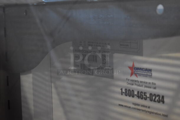 Chef AAA DC200-HC-BK Stainless Steel Commercial Refrigerated Display Case Merchandiser on Commercial Casters. See Pictures For Outer Glass Damage. 82x33x48. Tested and Does Not Power On - Image 7 of 8