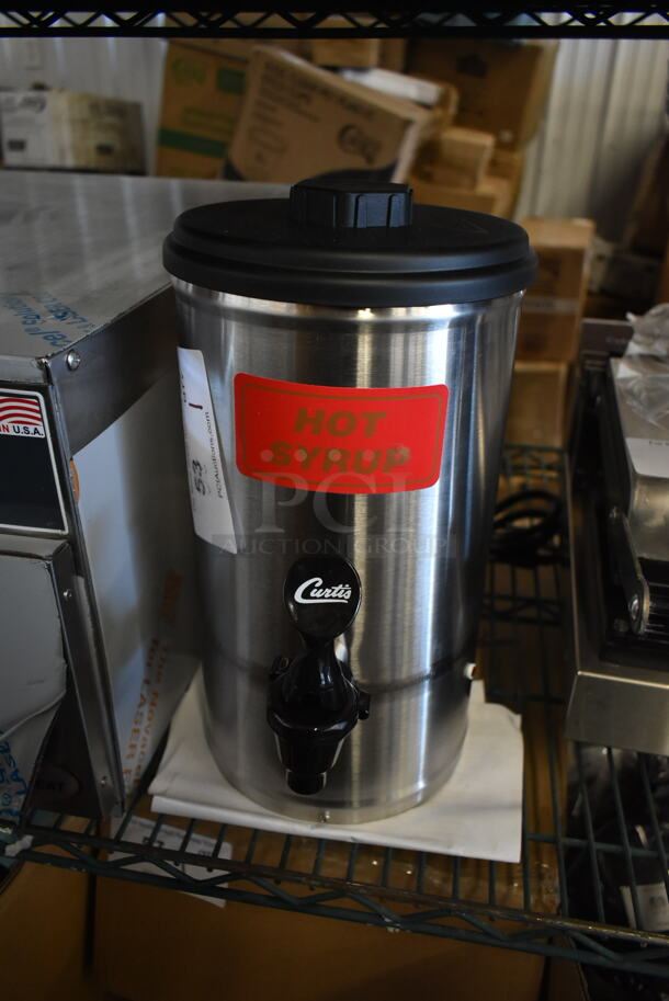 BRAND NEW SCRATCH AND DENT! Curtis SW-1 Stainless Steel 1 Gallon Syrup Warmer. 120 Volts, 1 Phase.  - Image 2 of 6