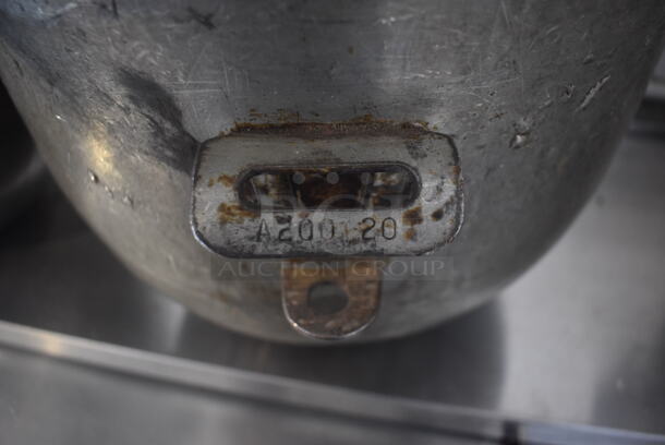 3 Metal Commercial 20 Quart Mixing Bowls; 2 Are Hobart A-200. 3 Times Your Bid! - Image 8 of 9
