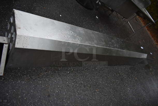 Stainless Steel 2 Tier Over Shelf w/ 2 Attached Order Holding Rods. 120x15x17 - Image 4 of 5