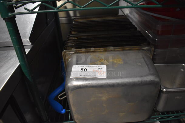ALL ONE MONEY! Tier Lot of Various Items Including Stainless Steel Drop In Bins and Poly Bins - Image 4 of 6