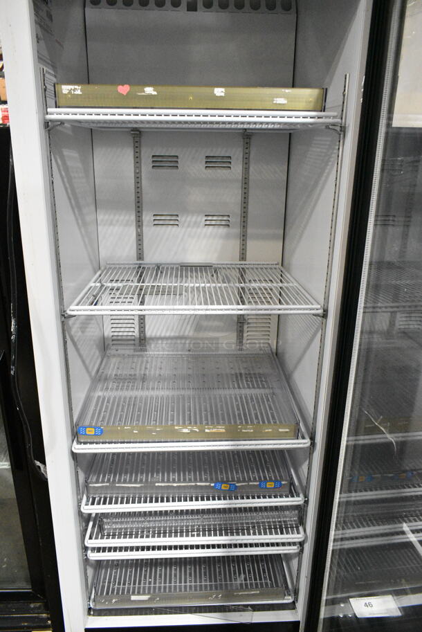 2019 Habco SE18 Metal Commercial Single Door Reach In Cooler Merchandiser w/ Poly Coated Racks. 115 Volts, 1 Phase. Tested and Working! - Image 4 of 5