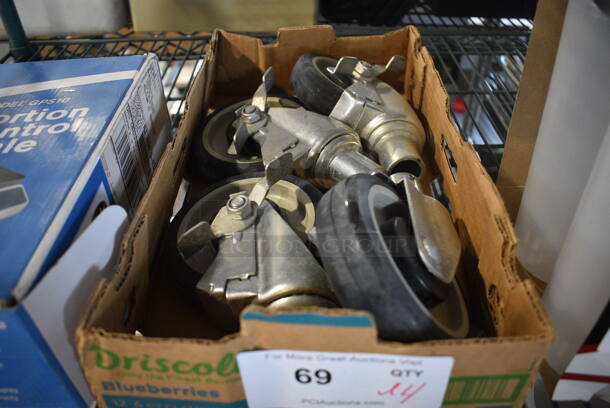 ALL ONE MONEY! Lot of 4 Commercial Casters! 3x5x8