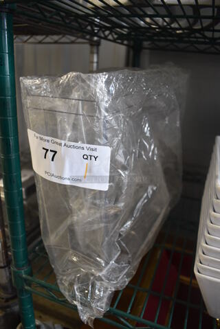 BRAND NEW! Clear Poly Hopper for Beverage Machine. 4x15x11.5