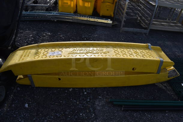 2 Highland Ramp Arts Yellow Poly Ramps. 64x12x7. 2 Times Your Bid! - Image 4 of 8