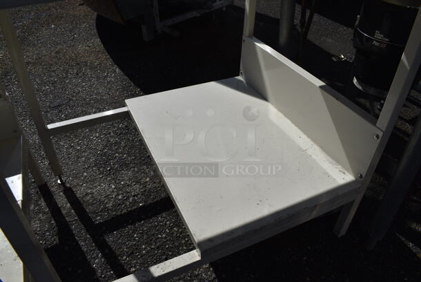 Metal Counter w/ Partial Under Shelf. 30x23x30.5 - Image 3 of 4