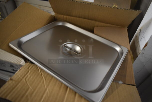 7 BRAND NEW IN BOX! Update Stainless Steel 1/2 Size Lids. 7 Times Your Bid! - Image 2 of 4