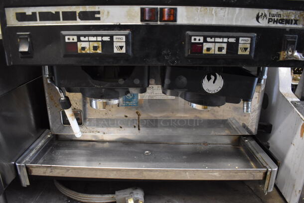 Unic TW PHOENIX Stainless Steel Commercial Countertop 2 Group Espresso Machine w/ Steam Wand. 220 Volts, 1 Phase. 23x22x19 - Image 2 of 8