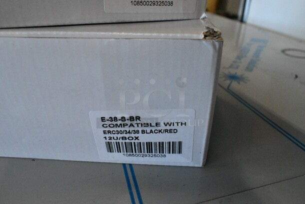 2 Box of 12 BRAND NEW SCRATCH AND DENT! Point Plus ERC-30/34/38 Red and Black Ink Ribbon for Select Epson Register Printers. 2 Times Your Bid!  - Image 5 of 5