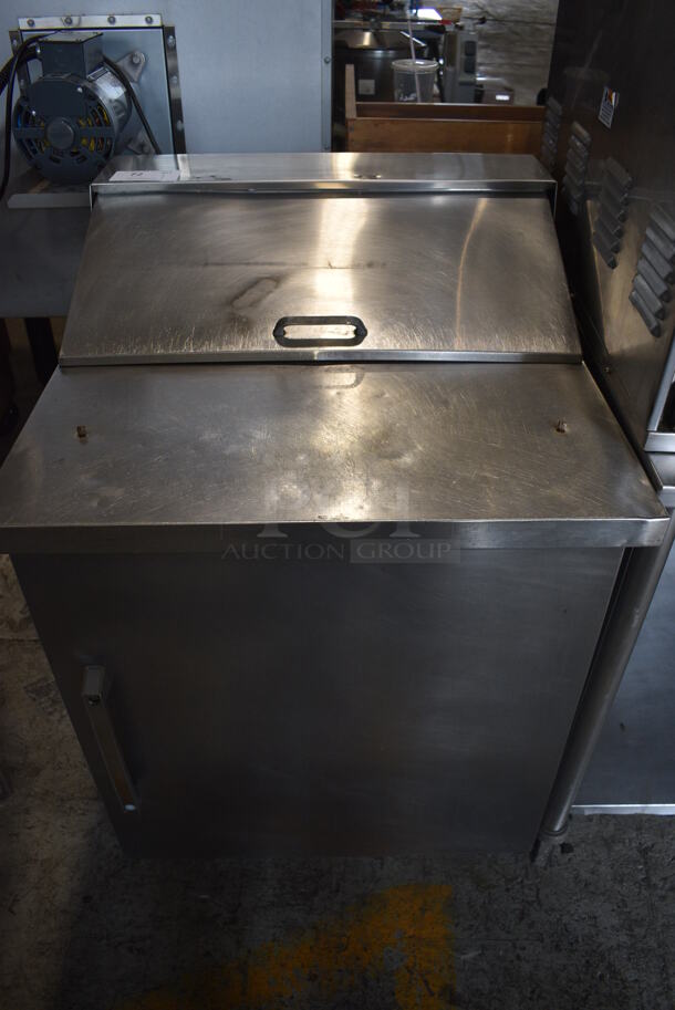 Stainless Steel Commercial Sandwich Salad Prep Table Bain Marie Mega Top. 27x30x41. Cannot Test Due To Plug Style