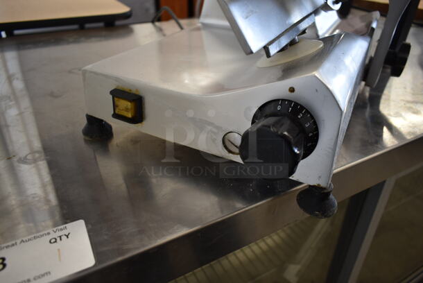 Stainless Steel Commercial Meat Slicer w/ Blade Sharpener. 115 Volts, 1 Phase. Tested and Working! - Image 6 of 7