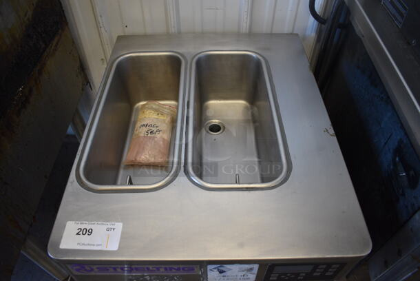 2014 Stoelting Model SF121-38I2 Stainless Steel Commercial Countertop Air Cooled 2 Flavor w/ Twist Soft Serve Ice Cream Machine. 208-240 Volts, 1 Phase. 22x33.5x32.5 - Image 4 of 7