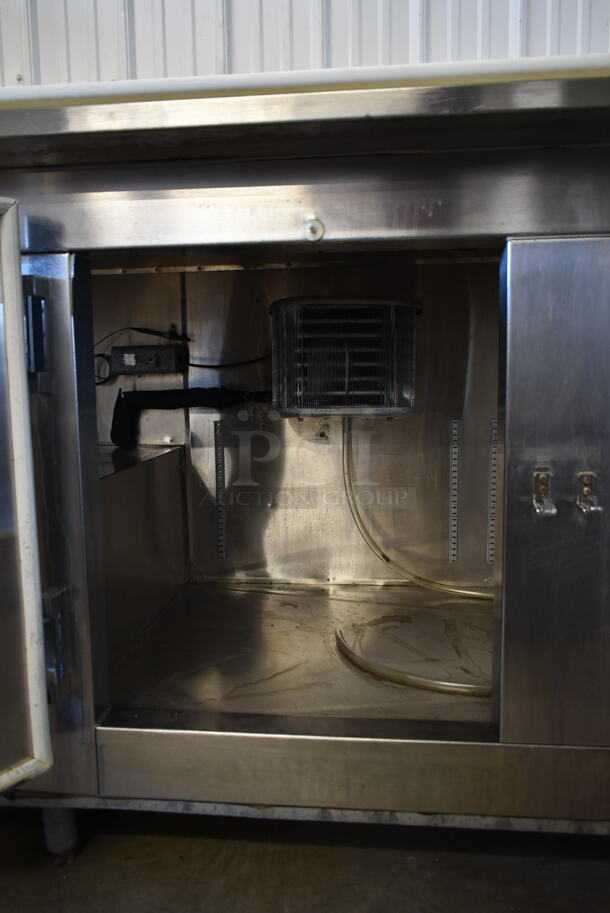 Stainless Steel Commercial Pizza Prep Table w/ Cutting Board. Tested and Does Not Power On - Image 6 of 9