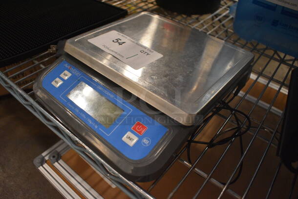 AvaWeigh Stainless Steel Commercial Countertop Food Portioning Scale. 9x10.5x2. Tested and Working! - Image 2 of 4