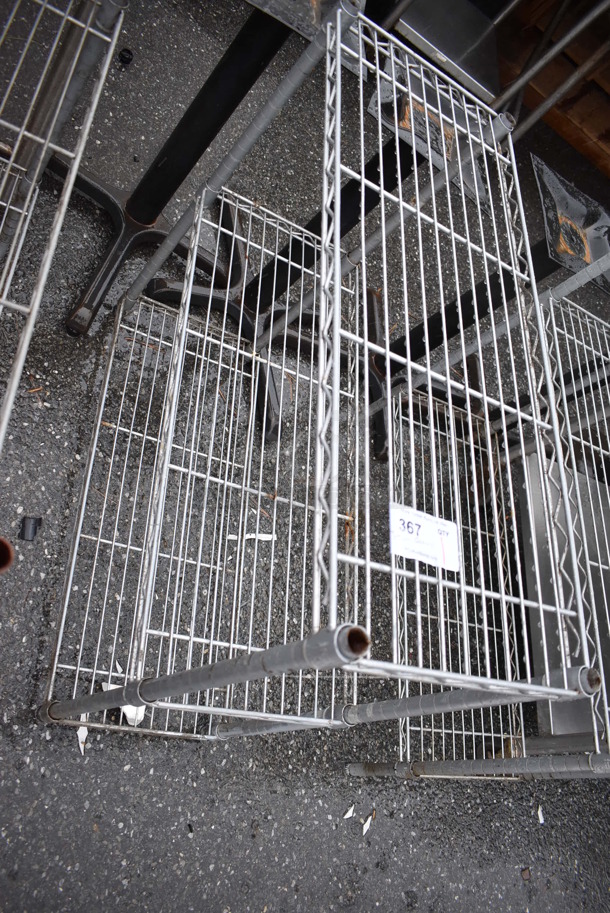 Gray Finish 3 Tier Wire Shelving Unit. 36x14x34 - Image 2 of 2