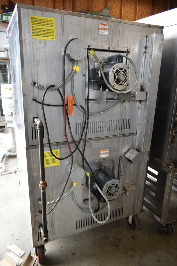 2 Vulcan ENERGY STAR Stainless Steel Commercial Natural Gas Powered Full Size Convection Ovens w/ View Through Doors, Metal Oven Racks and Thermostatic Controls on Commercial Casters. 2 Times Your Bid! - Image 11 of 11