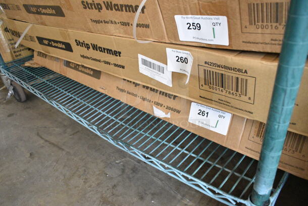 BRAND NEW SCRATCH AND DENT! ServIt 423SW48TLHDBLA 48" Lighted Double Strip Warmer with Dual Toggle Controls . 120 Volts, 1 Phase. - Image 2 of 3