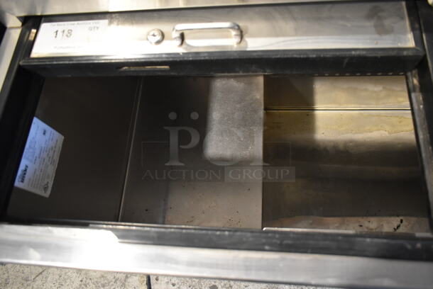 Glastender ST48-B Stainless Steel Commercial Back Bar Bottle Cooler w/ 2 Sliding Lids. 115 Volts, 1 Phase. Tested and Working! - Image 4 of 6
